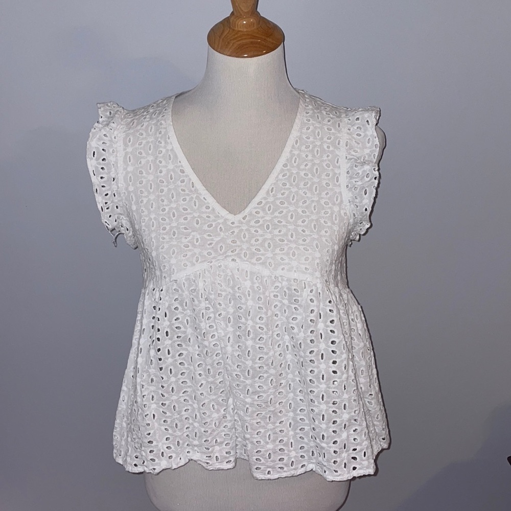 Shein white blouse